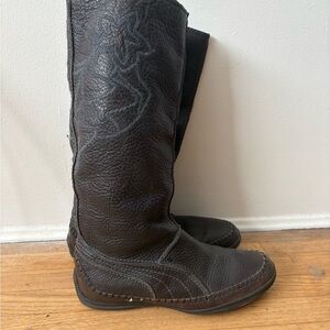 Puma Nuala Women's Brown Leather Boots - Size 39